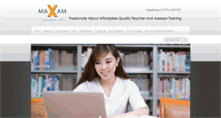 Desktop Screenshot of maxamtraining.com